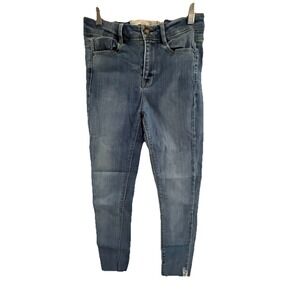 ZARA WOMENS JEANS SIZE USA‎ 4 EUR 36 SKINNY PREMIUM QUALITY TRAFALUC RAW HEM